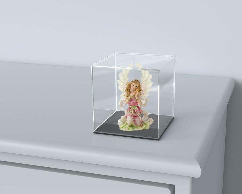 SVENJBB Acrylic Display Case, 5x5x5 Inch Clear Acrylic Boxes for Display, Self-Assembly Display Cases for Collectibles, Toys and Sport Goods - Image 3